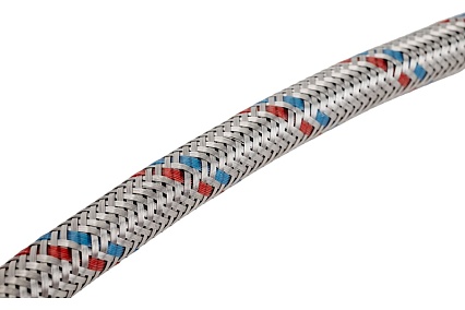 Подводка для воды СТМ сталь, 1/2", гайка-гайка, 40 cм CWFHF040