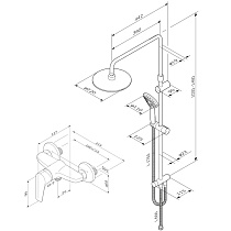 Душевая стойка Am.Pm F4088934