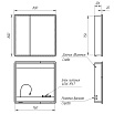 Зеркальный шкаф Lemark Element 80x80 с подсветкой LM80ZS-E, белый глянец