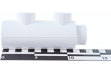 Коллектор Blue Ocean полипропилен, 2 отвода - 32х20х2 осевое - 57 мм PPRF/FCEUM-01(W)-32х20х2