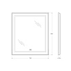 Зеркало BelBagno SPC-KRAFT-700-800-LED-TCH-WARM-NERO 70x80 см антипар, черный