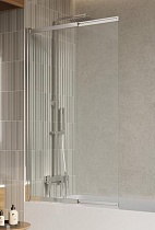 Шторка для ванны BelBagno LUCE-VF-11-90/145-C-Cr 90x145 прозрачная, хром