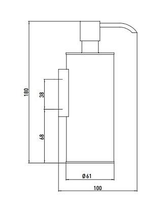 Дозатор жидкого мыла Emco System2 3521 001 05 хром