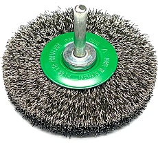 Щетка дисковая гофрированная Lessmann Д80x13, ROF 0.30 мм, хвостовик 6мм 418362