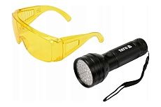 Набор для проверки утечек хладогента Yato UV фонарь 51-LED YT-08581