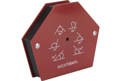 Магнит сварочный 30, 45, 60, 70, 90, 135 градусов, усилие 75Lbs Wiederkraft WDK-65275