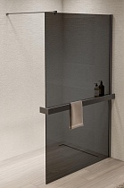 Душевая перегородка Vincea Walk-In VSW-1HR100CGGM 100x200 вороненая сталь, тонированное