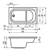 Акриловая ванна Riho Petit 120x70 см B149001005