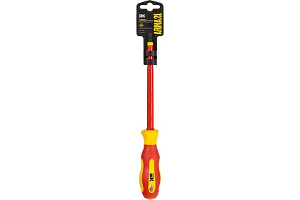 Отвертка IEK Arma2l 5 диэлектрическая slim sl6,5x150 т2 A2L5-SC31-T2-SL-65-150