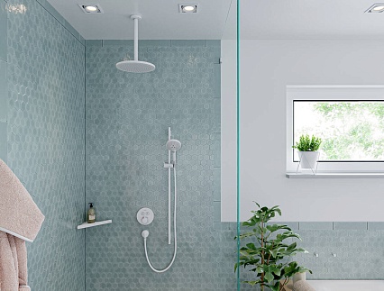 Душевая штанга Hansgrohe Unica S Puro 28631700 90 см со шлангом, матовый белый