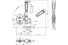 Прижим механический вертикальный KUKAMET B212-5