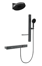 Душевой набор Black&White Gravity GH-9025GM с термостатом, оружейная сталь