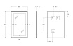 Зеркало BelBagno SPC-KRAFT-500-800-SENS-NERO 50x80 см сенсорный выключатель, черный