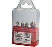 Набор зенковок (4 шт; 6.3-16 мм; 90 гр; HSS) Bucovice Tools 741802