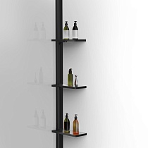 Душевая перегородка Vincea Walk-In VSW-1HWS800CLB 80x200 черный матовый, прозрачное