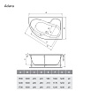 Акриловая ванна Relisan Adara 160x100 см L