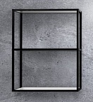 Полка металлическая Cezares Cadro 60x30x80, черный