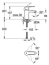 Смеситель для раковины Grohe Eurostyle Cosmopolitan 3246820E