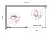 Душевой уголок BelBagno LUCE-AH-1-140/80-C-Cr 140x80 прозрачный, хром