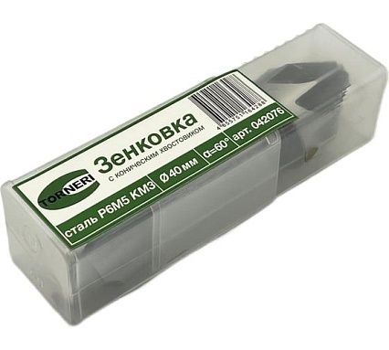 Зенковка к/х 40 мм, 60 градусов, Р6М5, КМ3 TORNERI 042076