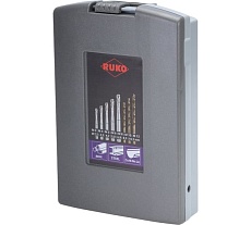 Набор машинных метчиков RUKO HSS-Co5 35 град.M3-M12 со сверлами 245052RO