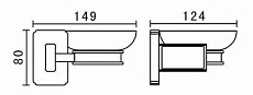 Мыльница подвесная Art&Max Gotico AM-E-4899AQ бронза
