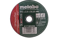 Круг отрезной по нержавеющей стали 150x2.0x22,23 мм Metabo SP-Novoflex RU 617165000