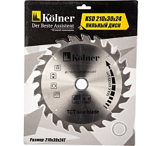 Пильный диск по дереву Kolner KSD 210х30х24Т 8100300108