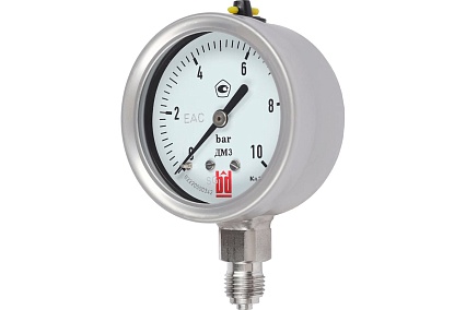 Манометр ДМ 3 063 Р (0-10) бар, класс 1.5, G1/4", DIN CASE BD 1153100004