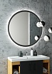 Зеркало Континент Planet Black LED 80x80 см с подсветкой ЗЛП684