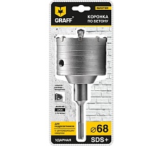 Коронка по бетону c центрирующим сверлом (68 мм; SDS-plus) GRAFF GSCD68110