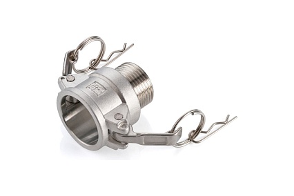 Камлок тип B TITAN LOCK серия EcoLine розетка, наружая резьба BSP 1 1/4, AISI304, TL125BSS-EL