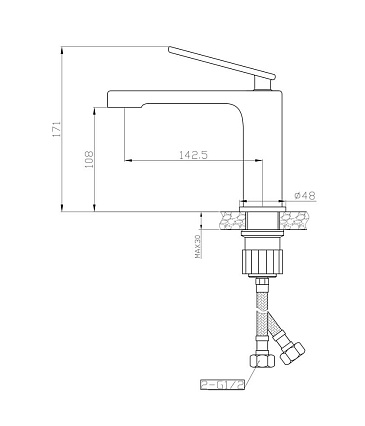 Душевой набор Agger Beauty A2631100 3в1 хром