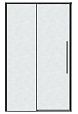 Душевая дверь Grossman Galaxy 100x195 шиншилла, черный матовый 100.K33.01.100.21.02