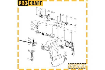 Дрель ударная PROCRAFT PS1650
