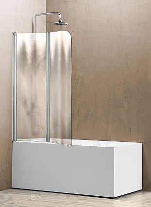 Шторка для ванны Vincea VSB-12 114x140 хром, шиншилла, L