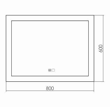 Зеркало Silver Mirrors Norma neo 80x60 см с подсветкой, подогревом