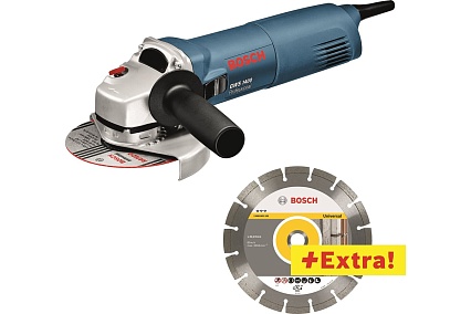 Угловая шлифмашина Bosch GWS 1400 + алмазный диск в подарок 0.601.824.900