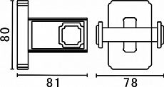 Крючок Art&Max Gotico AM-E-4886AQ бронза