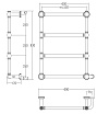 Полотенцесушитель электрический Margaroli Armonia 95125504CRNB 60x83 хром