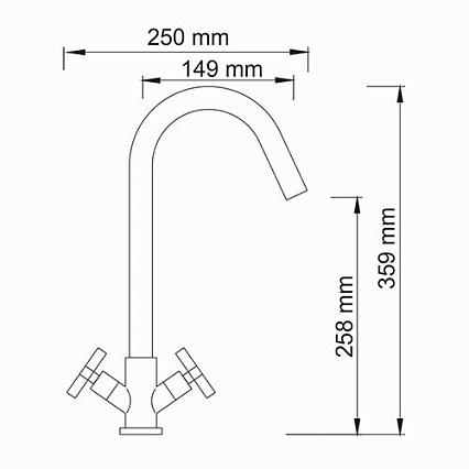 Смеситель для кухни WasserKRAFT Weser 7847