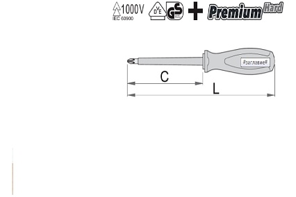 Отвертка Unior изолированная VDE 1000V, PH 1x80мм 3838909164441