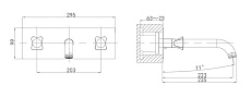 Смеситель для раковины D&K Hessen Grimm DA1384401