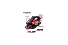 Аккумуляторный рубанок Einhell PXC TP-PL 18/3 Li BL, 18 В, 82 мм, 0-3 мм, без АКК и ЗУ 4345405