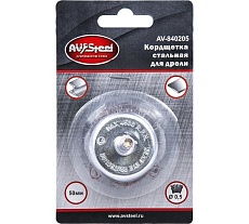 Кордщетка стальная чашеобразная для дрели 50 мм грубая AV Steel AV-840205