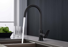 Смеситель для кухни Aquatek Бетта AQ1182MB черный матовый