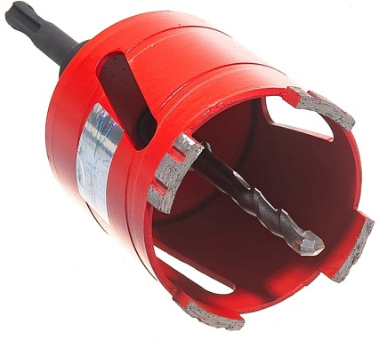 Коронка алмазная с переходником М16-SDS+ (68х70 мм) по бетону Diam 311101