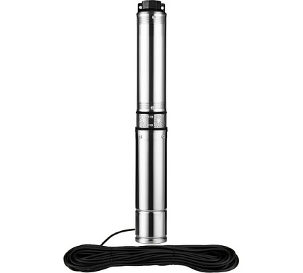 Скважинный насос JEMIX Ø 4", кабель 30 м, 550 Вт, макс. напор 55 м, ном. напор 35 м, при 2 куб.м/ч, 8 степеней, крыльчатка пластик, встроенное управление СН 4-2-35