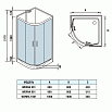 Душевая кабина WeltWasser Werra 1001 100x100 хром, прозрачное