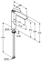 Смеситель для раковины Kludi Balance 522969175